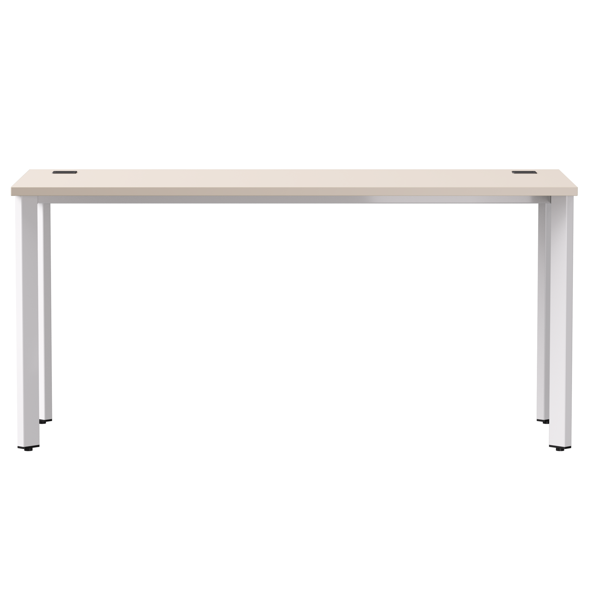Стол прямой Everprof EVO (ЭВО) на металлокаркасе 1580х670х755 мм опоры 45гр Кашемир/Белый от производителя