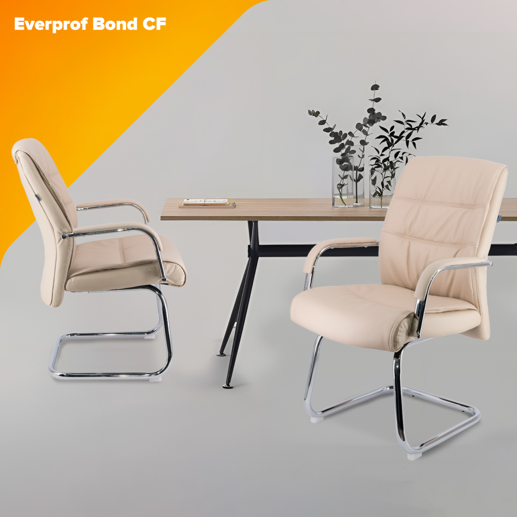 Кресло Everprof Bond CF Экокожа Бежевый Кресло Everprof Bond CF Экокожа Бежевый